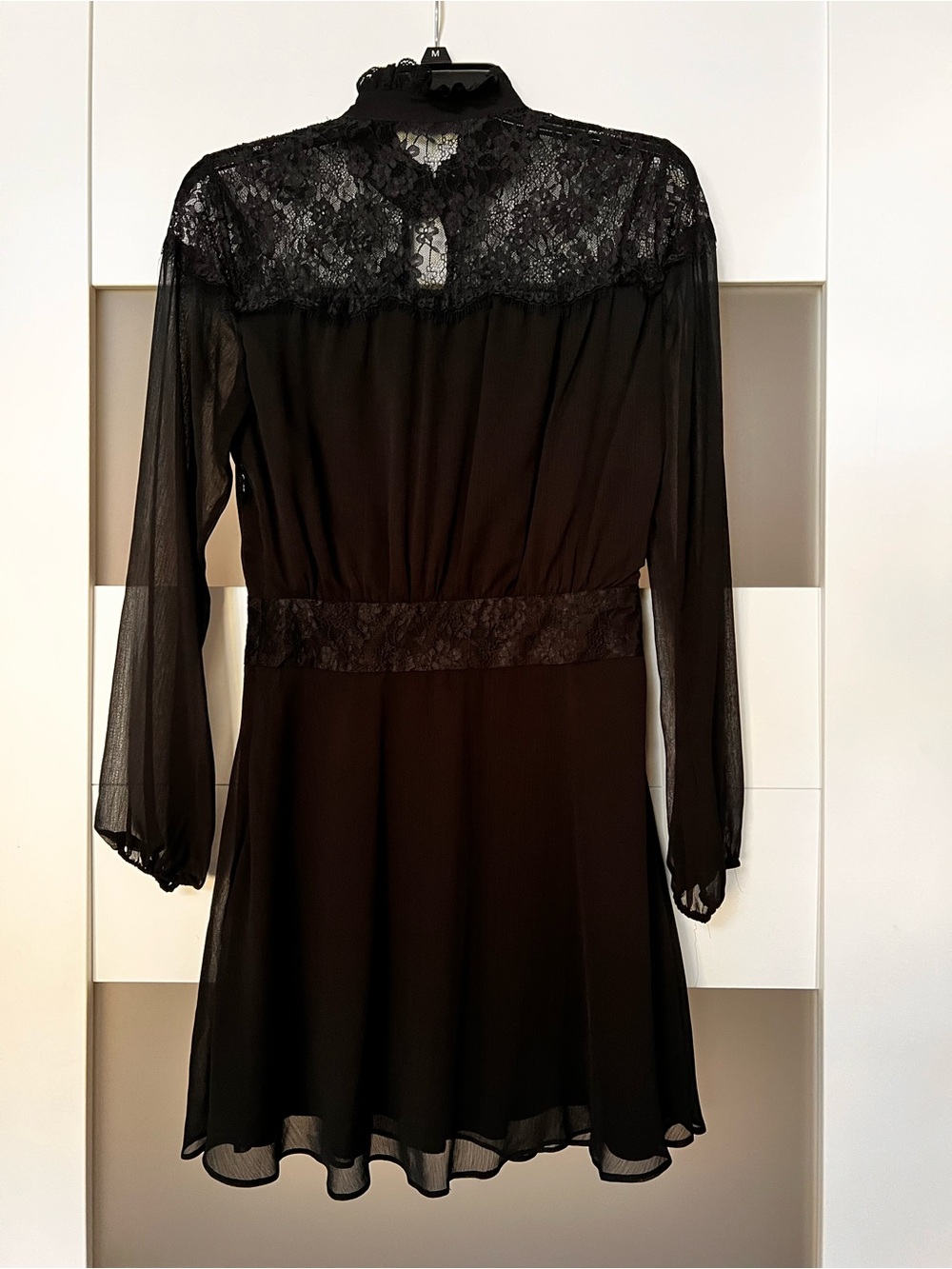Dolce Vita Black Dress with Lace Belt